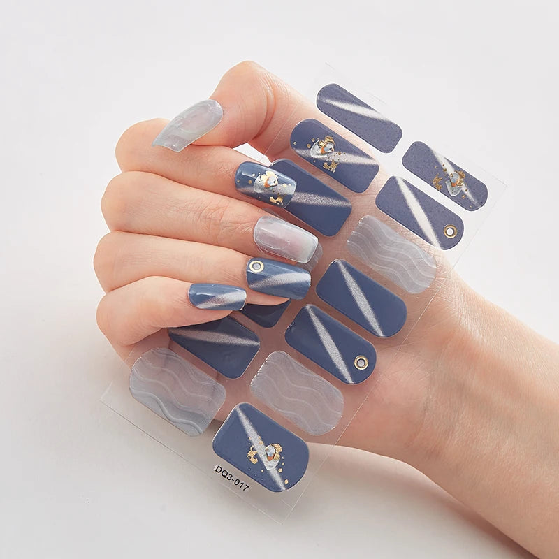 Add a touch of glamour to your nails with our full cover glitter nail stickers. Create a personalized look in no time, effortlessly! | YeuroShop