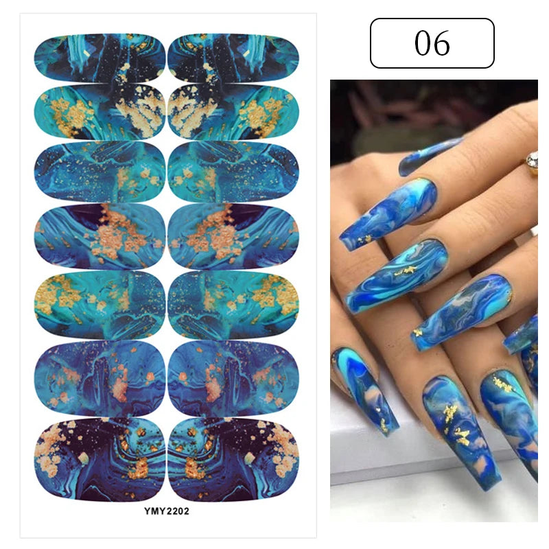 Add a touch of glamour to your nails with our full cover glitter nail stickers. Create a personalized look in no time, effortlessly! | YeuroShop